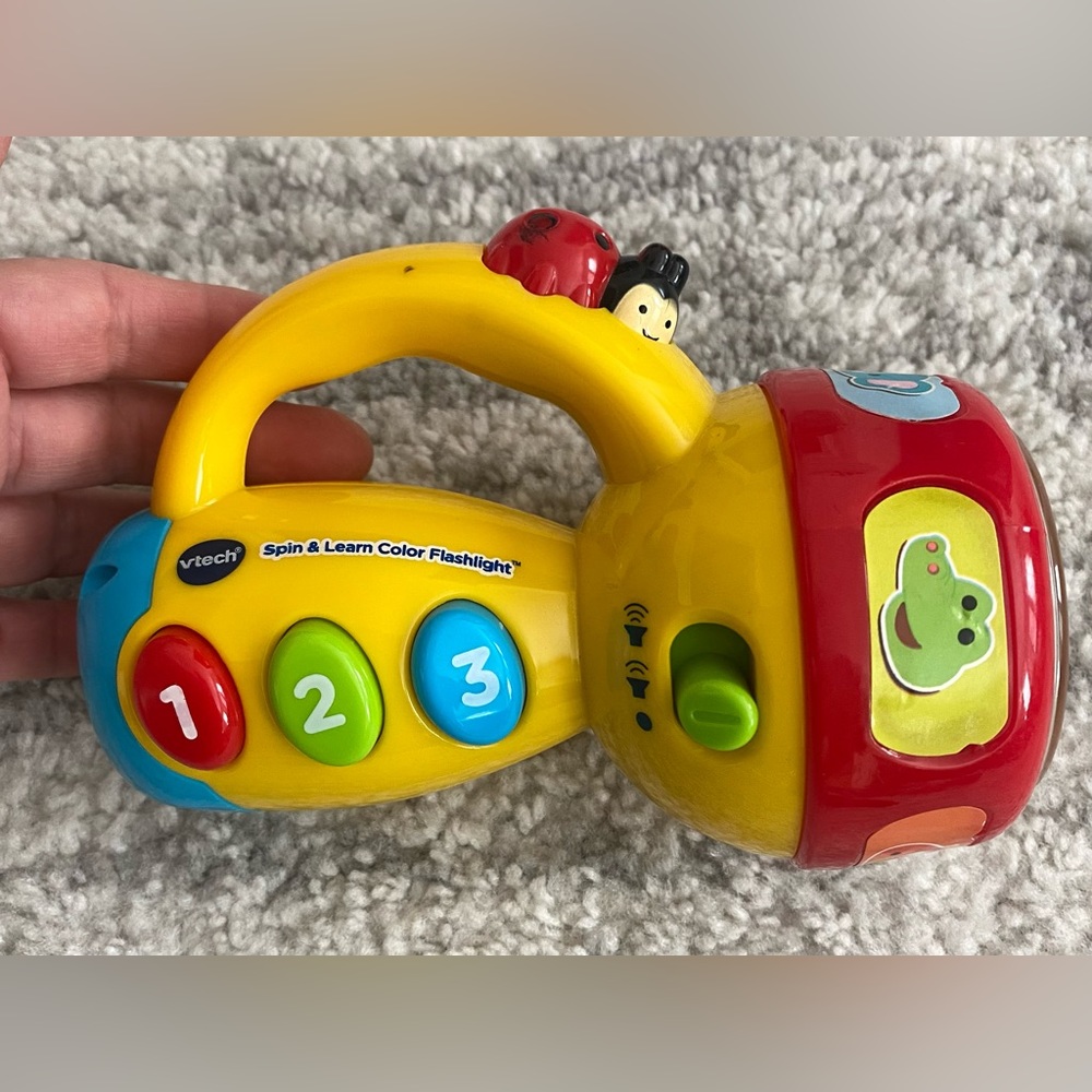 🧡 Vtech toddler toy spin & learn color flashlight